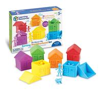 Learning Resources Mi Vecindario, Juego para clasificar y Contar, 5+ años | Clasifica figuras por colores, cuenta y crea patrones mientras practica matemáticas, desarrolla la motricidad fina y juega