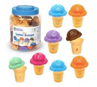 Learning Resources Minibolas de Letras, Juguetes con el abecedario para niños de 3 años para Aprender Letras, Juegos de ortografía ABC, clasificación de Colores, Aprendizaje de Letras