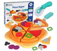 Learning Resources New Sprouts Noche de pizza, set de comida de juguete | Set comida pizza juguete cocina juego imitación motricidad fina juego imaginativo, 2-6 años