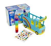 Learning Resources Numberblocks Autobús para Contar con arcoíris, 3+, Set de Juego de Bus de Juguete Interactivo Numberblocks, Incluye Figura Coleccionable de Siete, Reproduce 12 Canciones y Sonidos