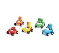 Learning Resources Set minivehículos Numberblocks, 5 coches personajes 1-5, ruedas, 3+ años