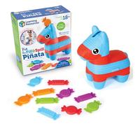 Learning Resources- Pía, la piñata para Rellenar y vaciar, Mejores niños pequeños, Preescolar, motricidad Fina, Juguetes didácticos, 11 Piezas, 18 Meses, Multicolor, Medium (LER9135)