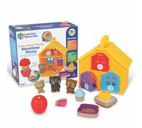 Learning Resources Picnic Cuentacuentos Familia de Osos, 9 Piezas - Contar y Vocabulario Desde 18 Meses