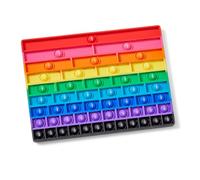 Learning Resources Popper Sensorial de Fracciones Arcoíris - Juego Educativo para Niños 8+ - Aprende Fracciones Equivalentes con Burbujas - Regalo para Aula y Casa