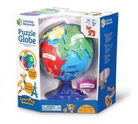 Learning Resources- Globo terráqueo y puzle, mi primer globo terráqueo, bola del mundo interactiva para niños, mapa Montessori, 3 años