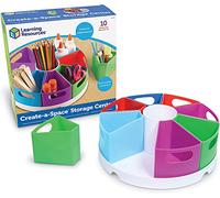 Learning Resources Recursos de Aprendizaje Centro Create-a-Space - L30.5cm x W30.5cm H11.5cm - Aula, hogar, Artes y Manualidades, Carrito de Almacenamiento