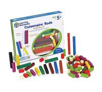 Learning Resources Set de introducción a Las regletas de Cuisenaire con regletas de Madera