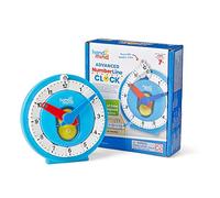 Learning Resources Reloj de línea numérica de para niños, aprender a decir las horas, recursos de matemáticas, reloj analógico didáctico