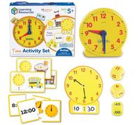 Learning Resources Reloj Educativo - Set de Actividades para Aprender la Hora Digital y Analógica - Juego Didáctico para Niños 5+ Años - Regalo Navidad