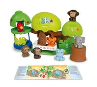 Learning Resources Safari Selva Peeksville, Set Plegable con 6 Marionetas de Dedo - Motricidad Fina Desde 18 Meses