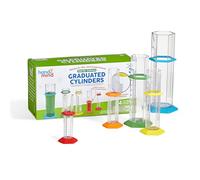 Learning Resources- Set de Cilindros graduados para científicos Principiantes, 3+ años, Laboratorio, Instrumentos de medición para niños, Kits didácticos de Ciencias, Multicolor, Talla única (95813)