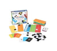 Learning Resources Set de Diez Marcos con el arcoíris para Clase, 5+, 10 Marcos y fichas conectables hasta el Diez, Material didáctico de matemáticas, Elementos Esenciales para Clase