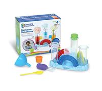 Learning Resources Set de Laboratorio científico de Preescolar para provocar reacciones de los Colores del arcoíris, experimentos para Mezclar Colores para niños, Juguetes de Stem para niños, 4+