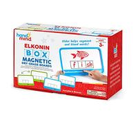 Learning Resources Set de tableros magnéticos de borrado en seco con tablas Elkonin, tablero de borrado en seco para aprender phonics y alfabetización, set de 8 unidades, 3+ años de edad (94476)