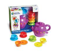 Learning Resources Set de té de Las Formas geométricas | Juguete a juego de forma y color para niños pequeños, manipuladores a juego para niños, clasificador de formas