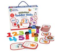 Learning Resources Skill Builders! First Skills - Juego de actividades para niños pequeños, juguetes educativos para contar y alfabetos, para niños de 2 a 3 años, 41 piezas