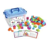 Learning Resources Stem Explorers Brainometry Set de Aula LER9467, A Partir de 5 Años, Retos 3D, Motricidad Fina, 120 Piezas y Tarjetas