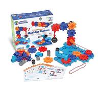 Learning Resources Stem Explorers Kit de Construcción de Máquinas, 5+ años | Construye máquinas con engranajes y poleas, resuelve retos STEM y explora física e ingeniería mientras desarrollas la lógica