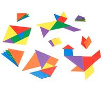 Learning Resources - Tangram, 4 colores, Set de 6