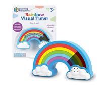 Learning Resources Temporizador Visual de Arcoíris para Niños, Herramienta Sensorial para Rutinas, Transiciones y Gestión del Tiempo, Luz Nocturna, 5 Duraciones, 3+ Años, Sin Pantallas