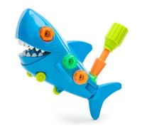 Learning Resources Resources-4178, tiburón Design & Drill, Juguetes niñas de 3 años, Habilidades motoras Finas, construcción y edificación para educación Infantil, Multicolor, M (EI-4178)