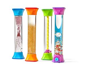 Learning Resources Tubos Sensoriales Calmantes Juego Sensorial, 4 Piezas, Multicolor, Juguetes Antiestrés para Niños, Autorregulación, Educación Emocional, 3+ Años