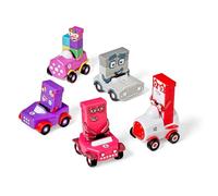 Learning Resources Vehículos Mini Numberblocks del Seis al Diez, a Partir de 3 años, para Aprender números y Formas