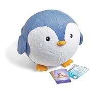 Learning Resources Pelota de Yoga Buddy con pingüino BubblePlush, Pelota de Yoga para niños a Partir de 3 años, Juguete de Yoga para atención, Equilibrio y Movimiento, Incluye 12 Tarjetas de Yoga y