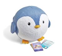Learning Resources Pelota de Yoga Buddy con pingüino BubblePlush, Pelota de Yoga para niños a Partir de 3 años, Juguete de Yoga para atención, Equilibrio y Movimiento, Incluye 12 Tarjetas de Yoga y