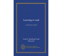 Learning to read: a manual for teachers