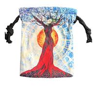 LearnLyrics 10 bolsas para cartas de tarot con diseño de árbol, cómodas bolsas para tarjetas de tarot, bolsa para joyas, para entusiastas del tarot, psicólogos