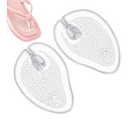 LearnLyrics Almohadillas metatarsianas para mujer,Almohadillas para pies de zapatillas | Inserciones de tanga para zapatilla con soporte para el adhesivo de gel - Insertos de cojín reutilizables para