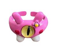 Learnlyrics Anillo de de gato lindo, anillo ajustable elegante, anillos de moda de moda, joyas únicas de moda, anillos de moda divertidos y lindos, accesorio de moda inusual para niñas y mujeres