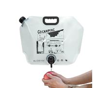 LearnLyrics Bolsas De Agua para Camping - Jarra De Almacenamiento De Agua Plegable con Boquilla - Bolsa Portátil De 8 litros para Ciclismo Senderismo Montañismo