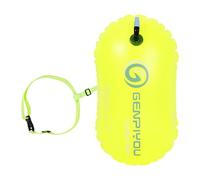 LearnLyrics Boya flotante para natación de seguridad | Bolsa impermeable y flotante de colores vivos para triatletas - Boya visible para natación en aguas abiertas, triatletas, kayak