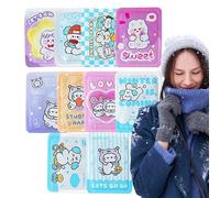 LearnLyrics calentadores de manos, parche calentador de calor - 10 parches térmicos - Parches térmicos, pegatinas para calentar el cuerpo, duran 10 horas largas, paquetes térmicos con diseño de