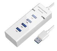 LearnLyrics Conmutador USB, transferencia de datos con múltiples puertos, adaptador multipuerto concentrador, expansor de puerto HD de transmisión rápida, intercambio USB, estación U-Docking Prezios