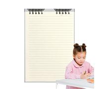 LearnLyrics Cuaderno de hojas sueltas, cuaderno de espiral con 10 anillas, recargable, cuaderno escolar, papelería, 60 hojas, diario personal, 21 x 14,8 cm, para escribir, dibujar, planificar