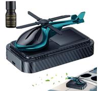 LearnLyrics Difusor de perfume para coche, ambientador solar para coche, ambientadores automotrices únicos en forma de helicóptero - Decoraciones de salpicadero de lujo de perfume de coche