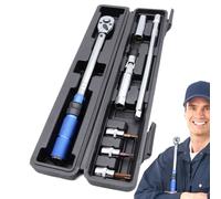 LearnLyrics Dinamométrica En Miniatura: Mango De Tensión Con Escala De Gatillo, Kit De Herramientas Moderno, Cómodo Y Estable, Sin Fricción, Par Ajustable En Libras Y Pulgadas, Casquillo De Precisión