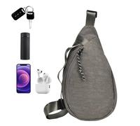 LearnLyrics Estumas de hombro para hombre, bolso con arnés para hombre, correas ajustables Multi bolsillo PAQUETE PERCHIO, Porta del teléfono de moda con bolsa para el cinturón de correr para viajar