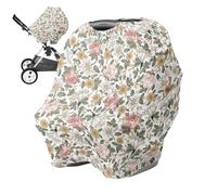 LearnLyrics Funda para Asiento de Coche para recién Nacidos, Dosel para Asiento de Coche - Funda de Lactancia para Cochecito - de Lactancia Suave Multiusos para Materna, Dosel para