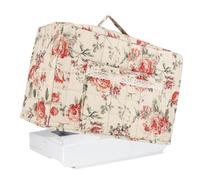 LearnLyrics Funda protectora antipolvo para máquina de coser, funda portátil con estampado floral Boho para Serger - Protección rústica para máquinas de coser - Apto para viajes, interiores, B, Fare