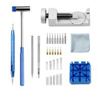 LearnLyrics Juego de herramientas para quitar eslabones de reloj - Juego de extracción de eslabones de reloj de 41 piezas | Herramienta para quitar la correa del reloj y hola a un ajuste