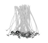 LearnLyrics Kit para hacer velas, mechas para velas de algodón, 50 unidades, velas perfumadas preenceradas para lámparas de aceite, lámparas de buro, velas