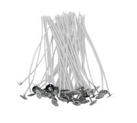 LearnLyrics Kit para hacer velas, mechas para velas de algodón, 50 unidades, velas perfumadas preenceradas para lámparas de aceite, lámparas de buro, velas
