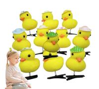 LearnLyrics Little Yellow Duck - Horquilla de pato de dibujos animados, horquillas de pelo de pato , horquilla de felpa de pato amarillo, accesorio para el pelo de mujer, juego de horquillas de