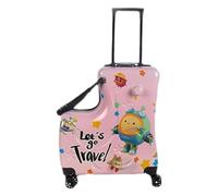 LearnLyrics Maleta De Viaje Para Niños, Equipaje De Mano Para Niños,Equipaje Ruedas Con Ruedas - Paseo Infantil En Carretilla, Paseo Infantil En Maleta, Equipaje De Giratorio Para El Día Del Niño,