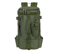 LearnLyrics Mochila de pesca, mochila para pesca, mochila de pesca, caja de almacenamiento impermeable para equipo de pesca, organizador de almacenamiento con soportes de bastón, mochila grande para,