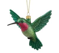 LearnLyrics navideños colibrí 3D Hechos a Mano - Decoración Colgante Brillante de acrílico, Coloridos Colgantes Festivos de Navidad, Exquisita decoración para el hogar | Decoraciones navideñas para